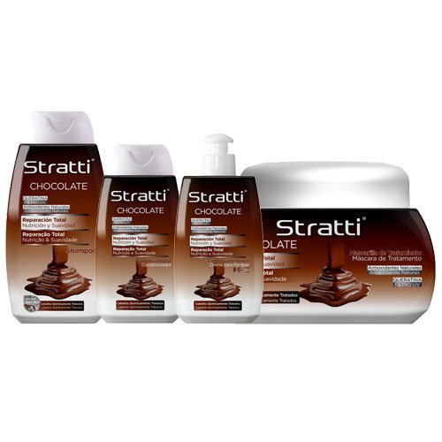 Maintenance pack Stratti Chocolate & Keratin total repair 4 products