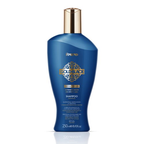Shampoo Gold Black Definitive Liss with keratin salt-free 250ml
