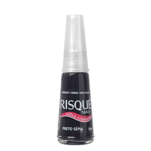 Nail polish Risqué Preto Sepia black ultra creamy 8ml