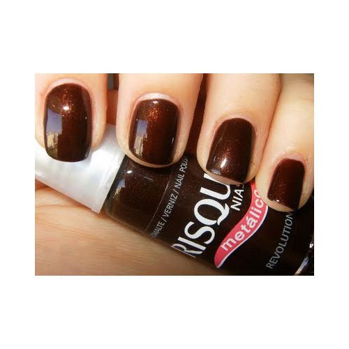 Nail polish Risqué Revolution brown metallic 8ml