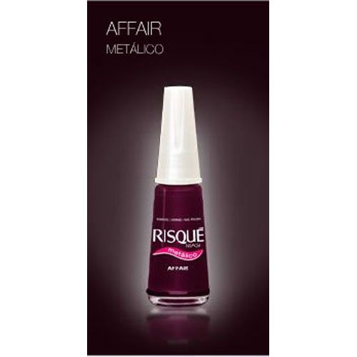 Nail polish Risqué Affair purple metallic 8ml