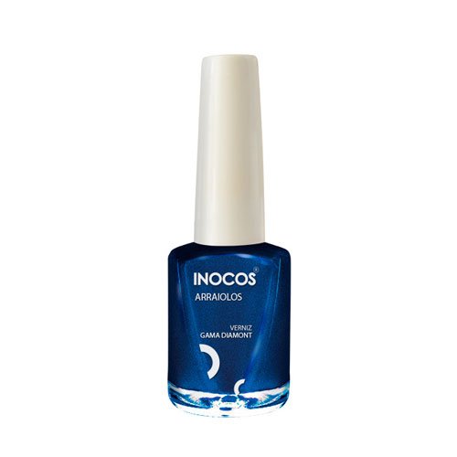 Esmalte de uñas Inocos Arraiolos azul con purpurina 9ml