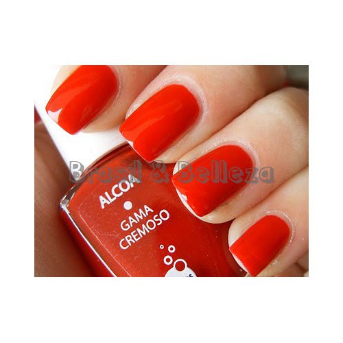 Esmalte de uñas Inocos Alcoa rojo ultracremoso 9ml