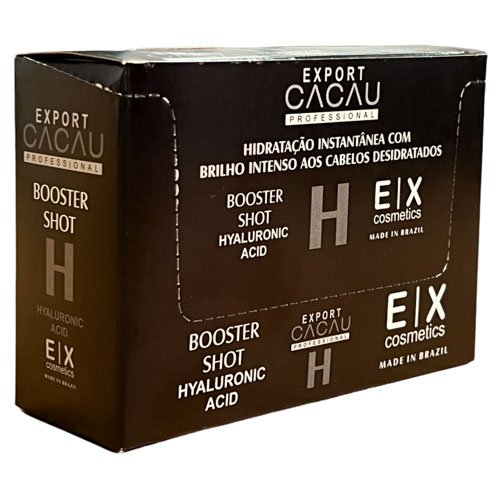 Kit Ampolla Export Cacau Extra Brillo H Ácido Hialurónico 3x60ml