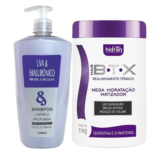Botox Kit Hidran BTX Blond Smooth Effect Keratin Professional 2 products