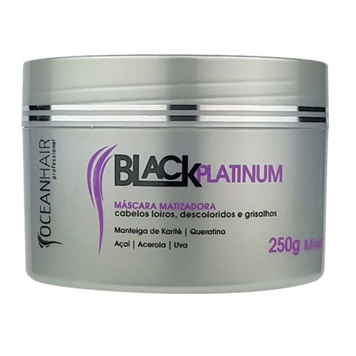 Mascarilla Matizadora Ocean Hair Black Platinum 250g