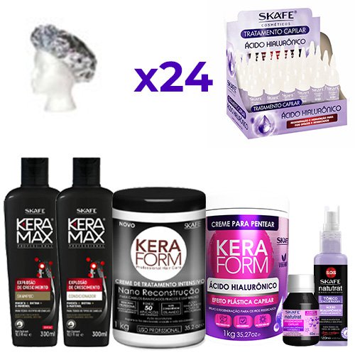 Pack Mantenimiento Skafe Keramax Ácido Hialurónico 31 productos