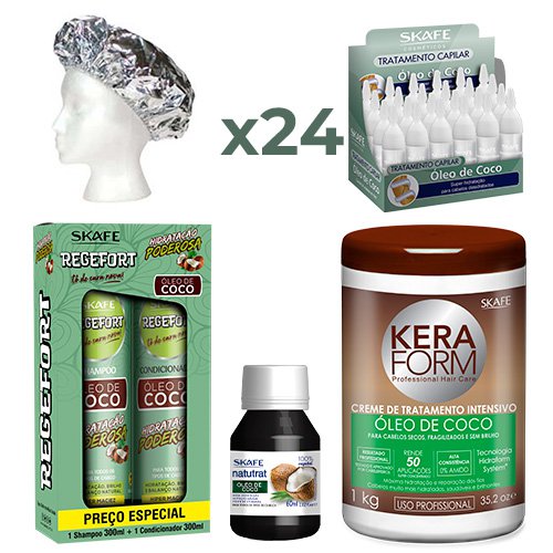 Maintenance pack Skafe Regefort Coconut Oil Powerful Hydration 29 products
