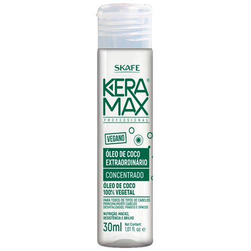 Kit Vial double dose Skafe Keramax Extraordinary Coconut Oil 12x30ml
