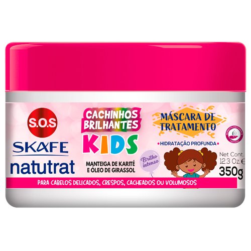 Maintenance pack Skafe Natutrat Kids Shine Little Curls girls 5 products