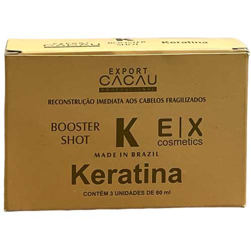Kit Ampoule Export Cacau Reparation K Keratin 3x60ml