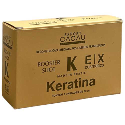 Kit Ampoule Export Cacau Reparation K Keratin 3x60ml