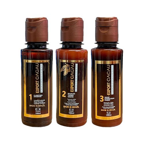 Kit Keratin Straightening Export Cacau 3x100ml