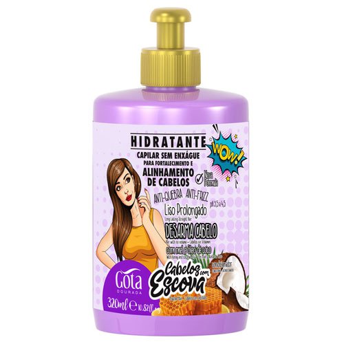 Crema de Peinar Gota Dourada Cabellos Alisados 320ml Crema de Peinar Gota Dourada Cabellos Alisados 320ml