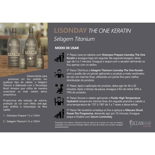Anti-residue shampoo Ocean Hair Lisonday The One Keratin 1L