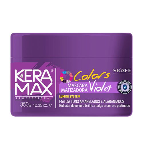Toning Mask Skafe Keramax Colors Violet Platinum 350g Toning Mask Skafe Keramax Colors Violet Platinum 350g