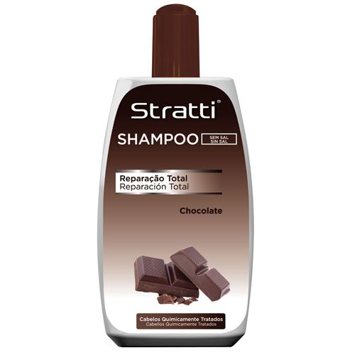Shampoo Stratti Chocolate & Keratin total repair salt-free 400ml Shampoo Stratti Chocolate & Keratin total repair salt-free 400ml