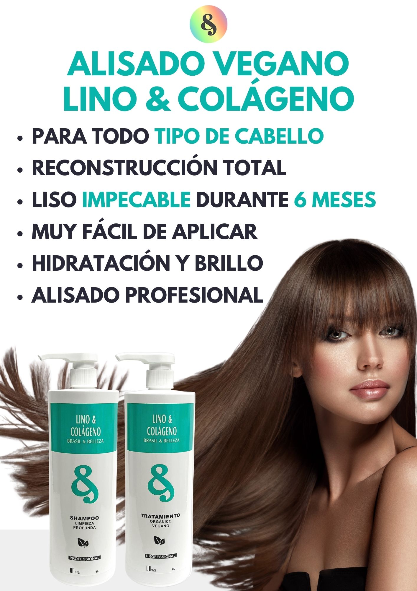 Kit Alisado Vegano Lino y Colágeno