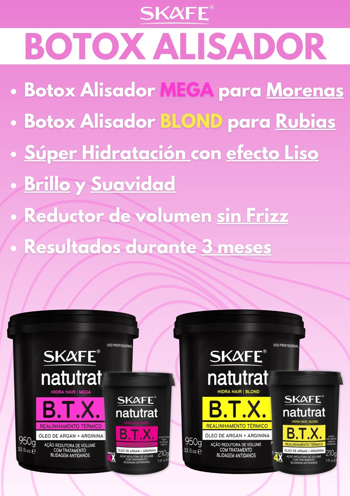 Botox capilar Skafe Natutrat BTX