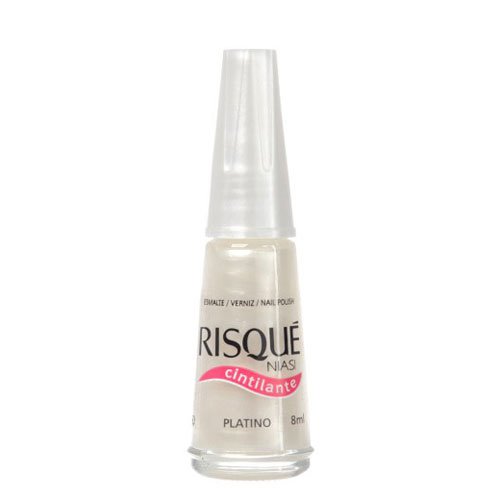 Esmalte de uñas Risqué Platino blanco nacarado 8ml