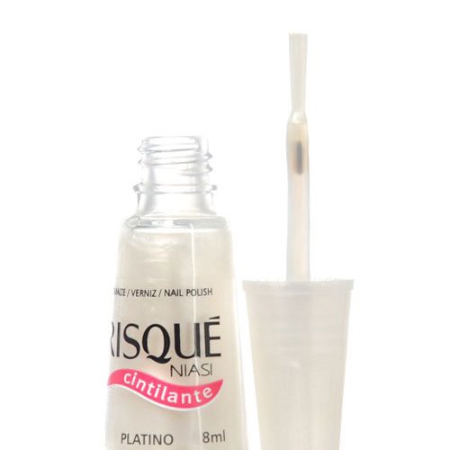 Esmalte de uñas Risqué Platino blanco nacarado 8ml