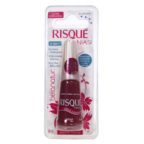 Nail polish Risqué Viena wine creamy 8ml