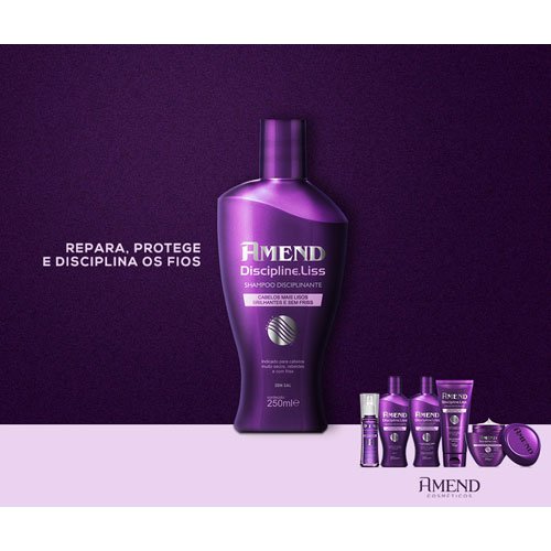 Champú Amend Discipline Liss con keratina sin sal 250ml