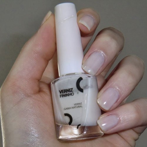 Esmalte de uñas Inocos Fininho blanco porcelana 9ml