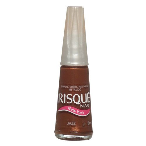 Esmalte de uñas Risqué Jazz marrón metalizado 8ml