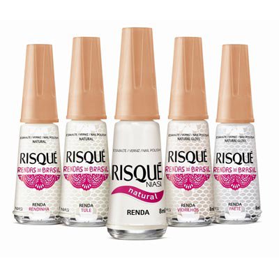 Nail polish Risqué Paete white gloss porcelain 8ml