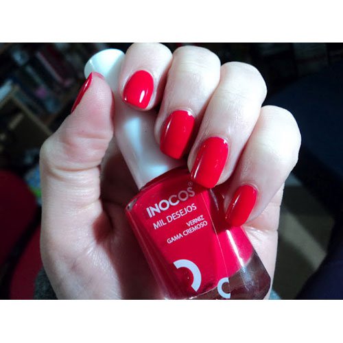 Nail polish Inocos Mil Desejos red ultra creamy 9ml