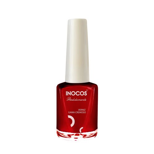 Esmalte de uñas Inocos Perdidamente rojo ultracremoso 9ml