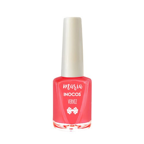 Esmalte de uñas Inocos Maria Raquel rojo pasión ultracremoso 9ml