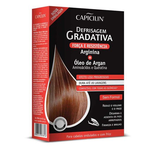 Kit de alisado brasileño Capicilin Gradativo con keratina, arginina y argán 350ml