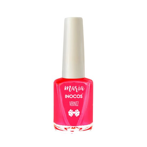 Esmalte de uñas Inocos Maria Cristina rosa fosforito ultracremoso 9ml