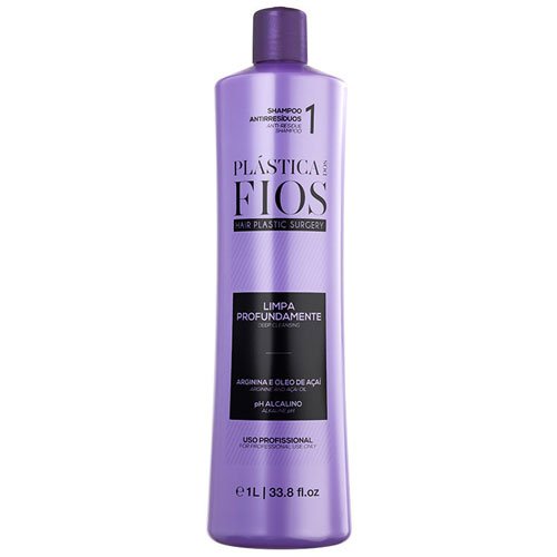 Anti-residue shampoo Cadiveu Plástica dos Fios 1L Anti-residue shampoo Cadiveu Plástica dos Fios 1L