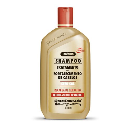 Shampoo Gota Dourada Keratin Recharge salt-free 430ml