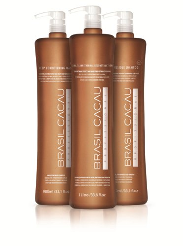 Brazilian straightening pack Cadiveu Brasil Cacau Smoothing Protein 3x1L