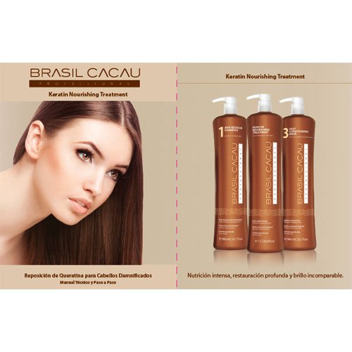 Brazilian straightening pack Cadiveu Brasil Cacau Smoothing Protein 3x1L