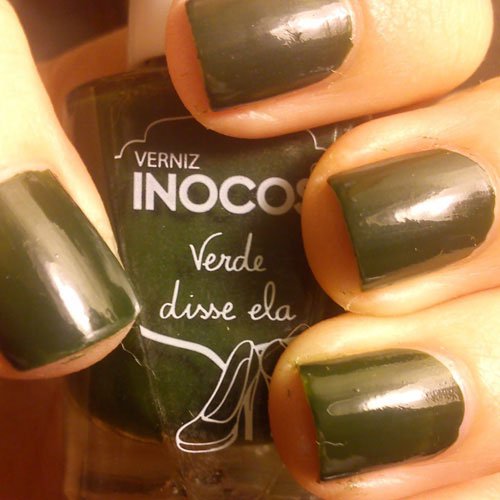 Nail polish Inocos Maria Joaquina olive green ultra creamy 9ml