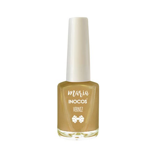 Esmalte de uñas Inocos Maria Estrela dorado metalizado 9ml