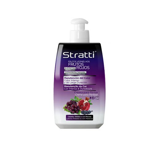 Leave-in cream Stratti Red Fruits intense color with keratin 300ml Leave-in cream Stratti Red Fruits intense color with keratin 300ml