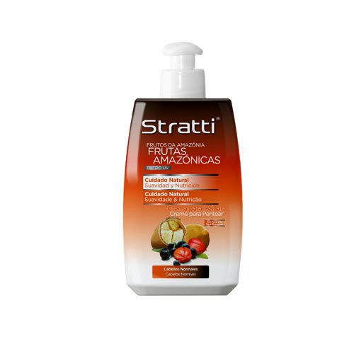 Crema de peinar Stratti Frutas Amazónicas cuidado natural con keratina 300ml