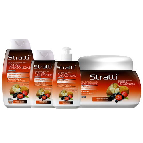 Pack mantenimiento Stratti Frutas Amazónicas cuidado natural 4 productos 