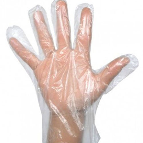 Gloves Eurostil plastic transparent single-use 1 pair