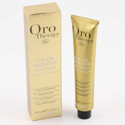 Ammonia-free dye Fanola Oro Therapy 24k 1.0 black 100ml  