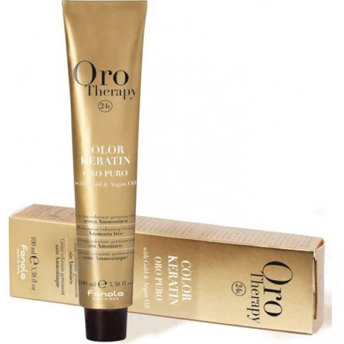 Ammonia-free dye Fanola Oro Therapy 24k 1.0 black 100ml  