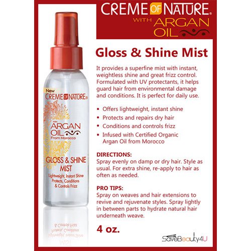 Serum Creme of Nature Gloss & Shine Mist 118ml
