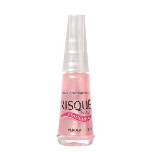 Esmalte de uñas Risqué Pérola rosa nacarado 8ml