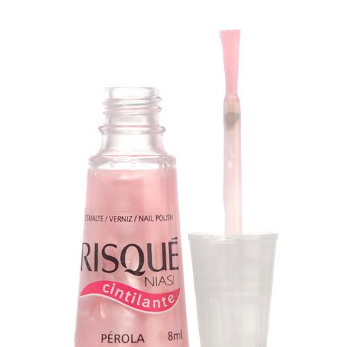 Esmalte de uñas Risqué Pérola rosa nacarado 8ml